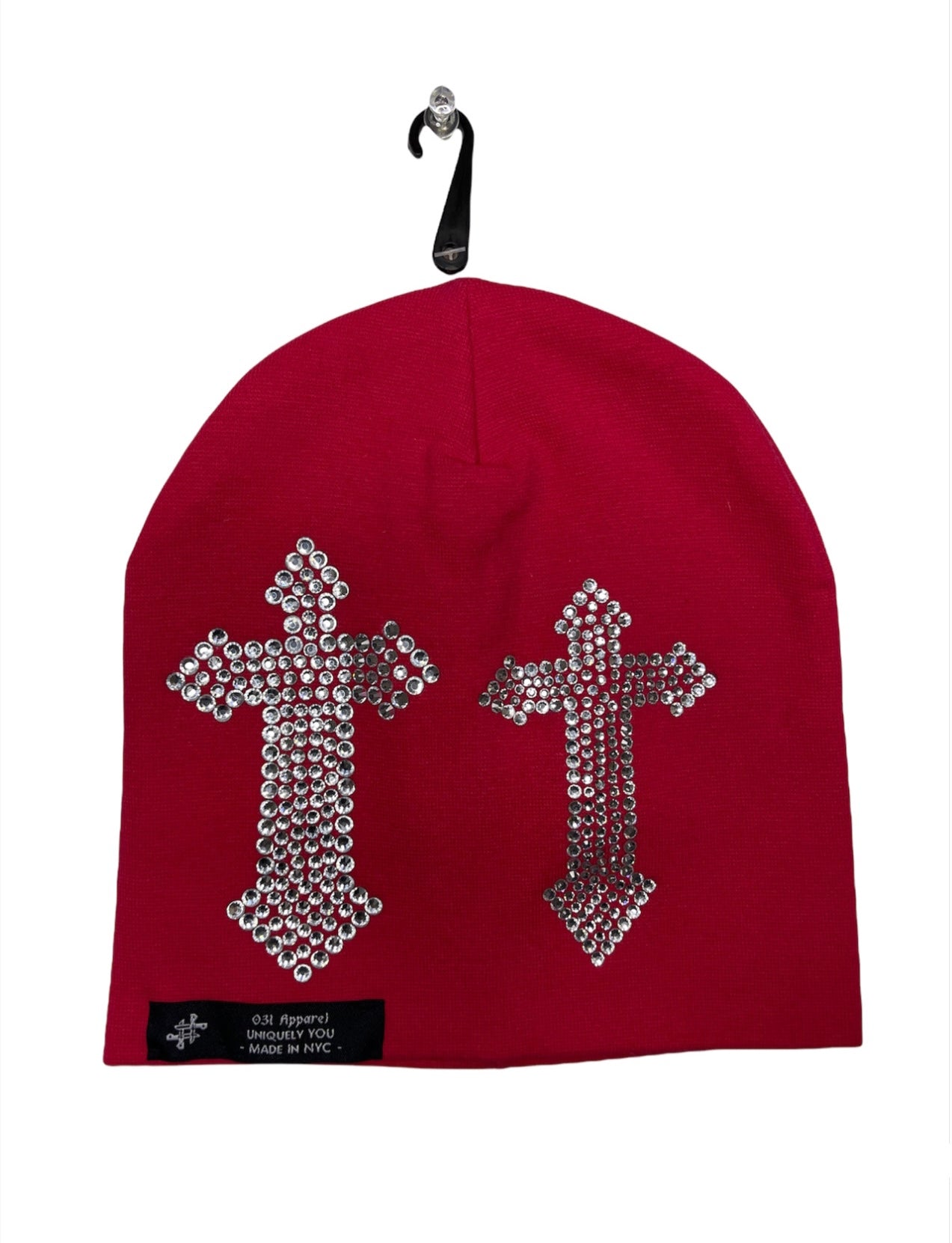 031 Rhinestone Crosses Beanie