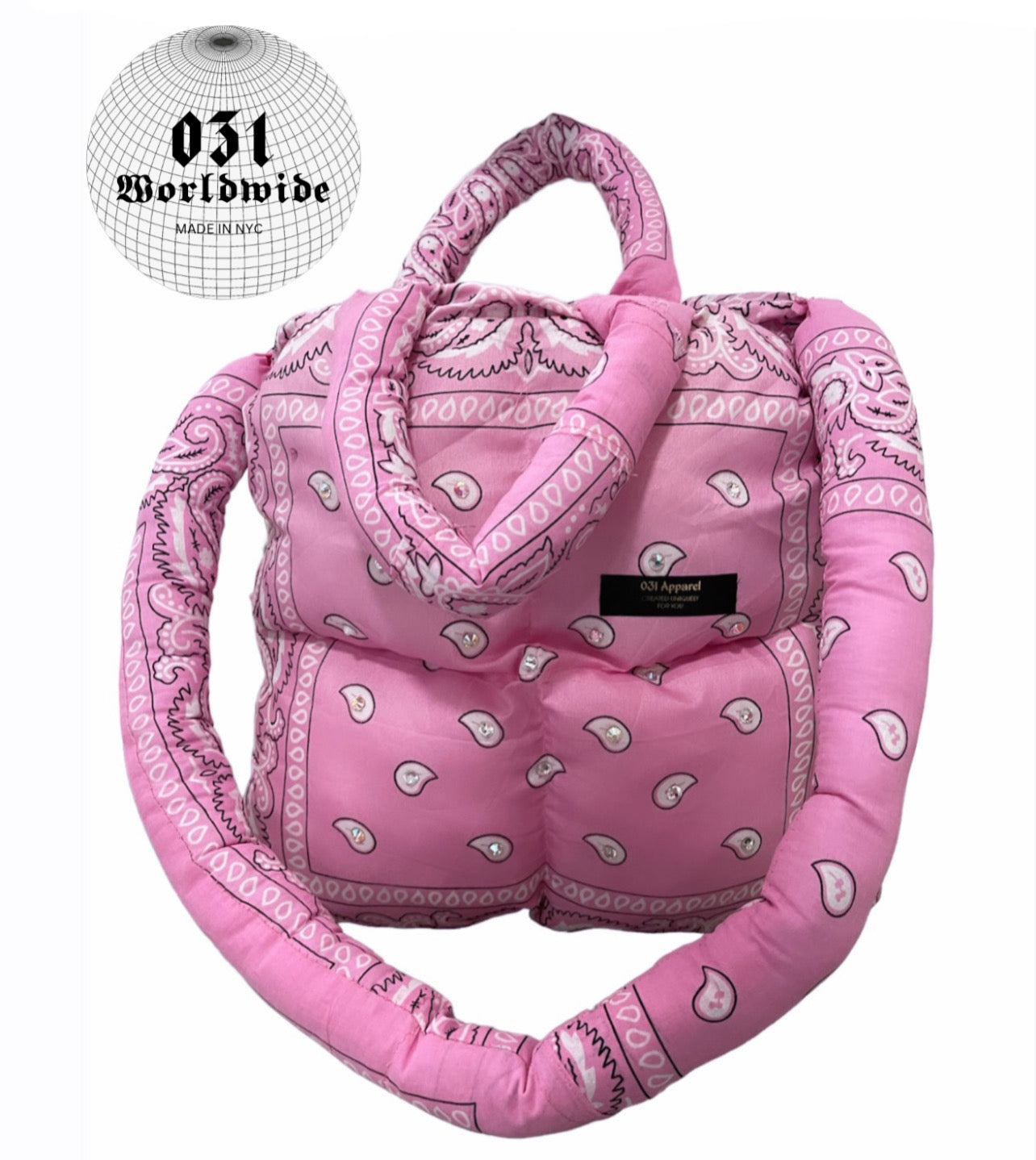 031 Paisley Puffer Tote Bag