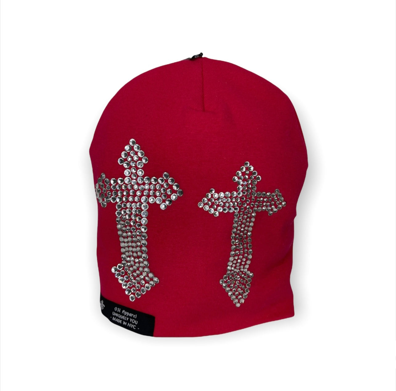 031 Rhinestone Crosses Beanie